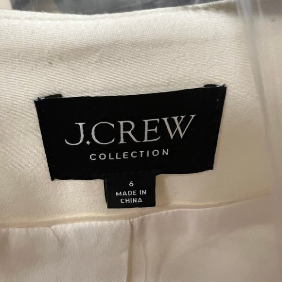 J.Crew $188 Slim Fit Vest in Drapey Twill Ivory Size 6 BR253 - Picture 6 of 6